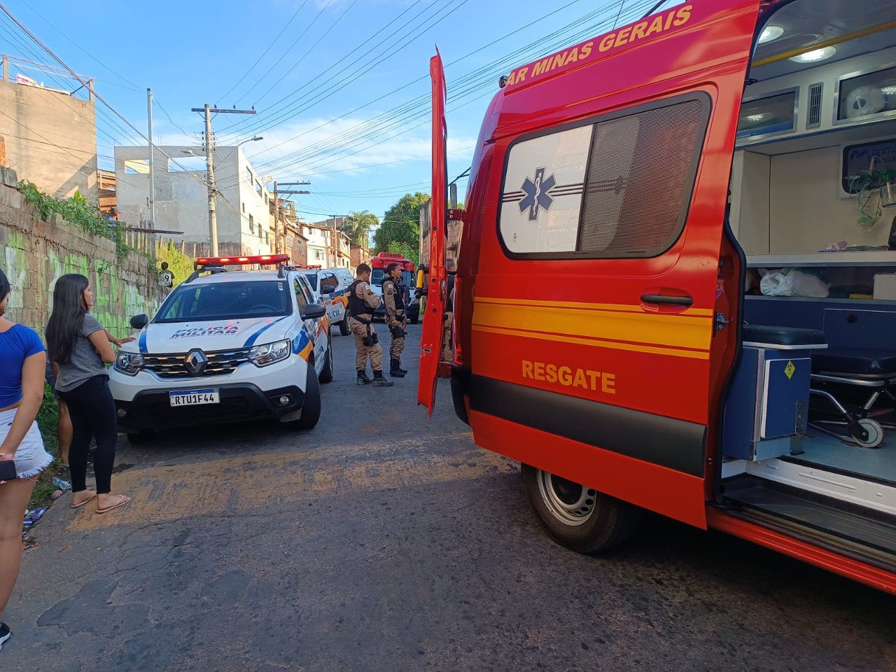 Homem é socorrido após ser baleado no bairro JK em Conselheiro Lafaiete