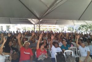 Servidores Municipais estava em greve (Foto: Divulgação/Sindibel )