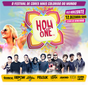 Esplanada do Mineirão recebe o festival Holi One no dia 12 de dezembro - Foto: Divulgação