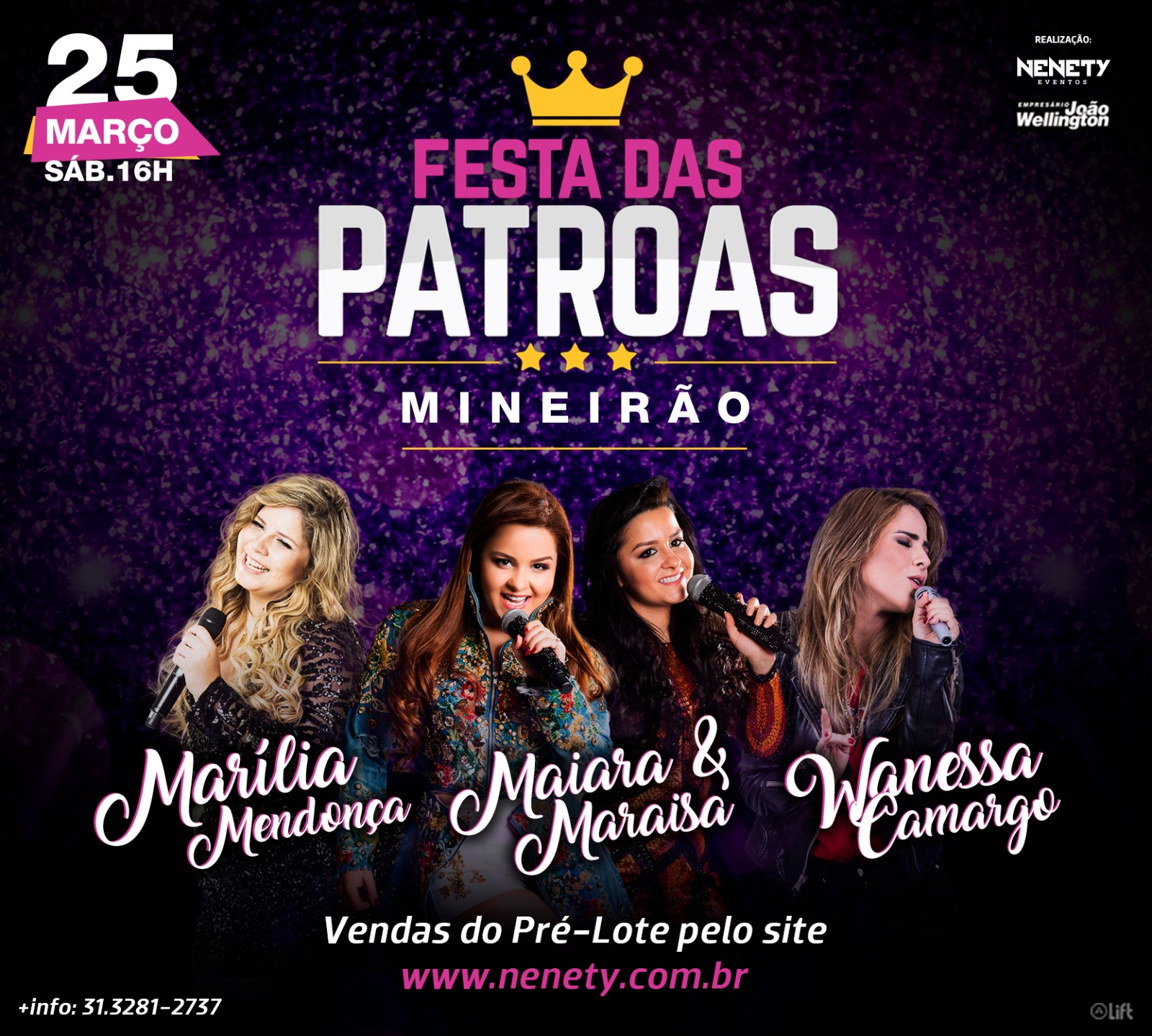 Festa das Patroas reúne Marília Mendonça Maiara Maraísa e Wanessa Camargo em BH Por Dentro