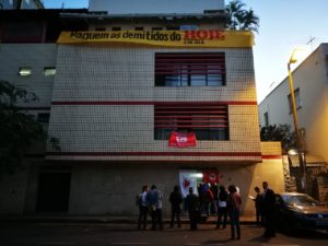 Jornalistas ocupam prédio da JBS, ex-sede do jornal Hoje em Dia em Belo Horizonte 1 ocupação hoje em dia