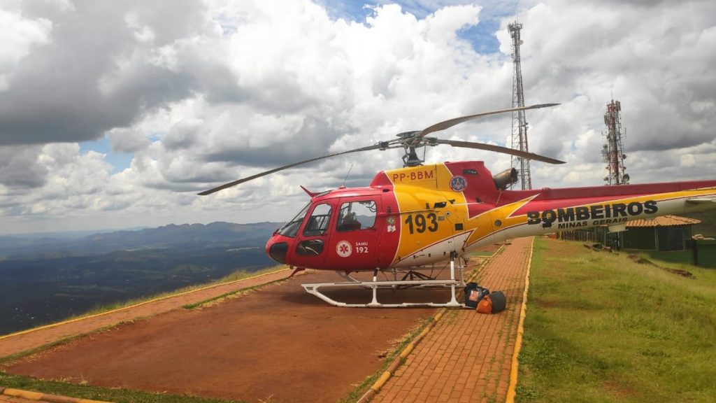 Helicóptero Arcanjo do Corpo de Bombeiros - Foto: Divulgação/CBMMG