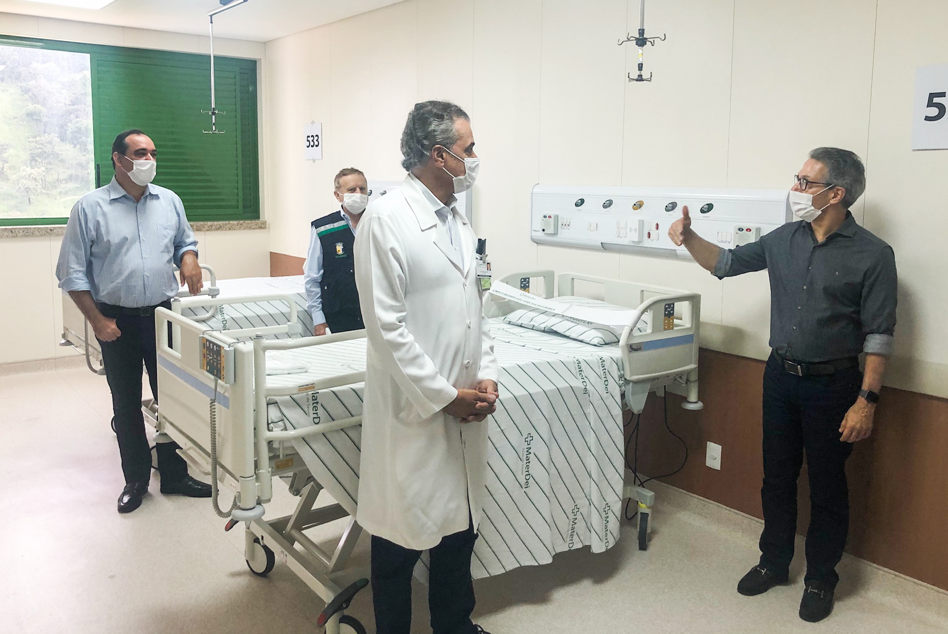 Governo de Minas faz parceria com hospitais privados e municipais para ampliar número de leitos no estado 1 Romeu Zema Visita
