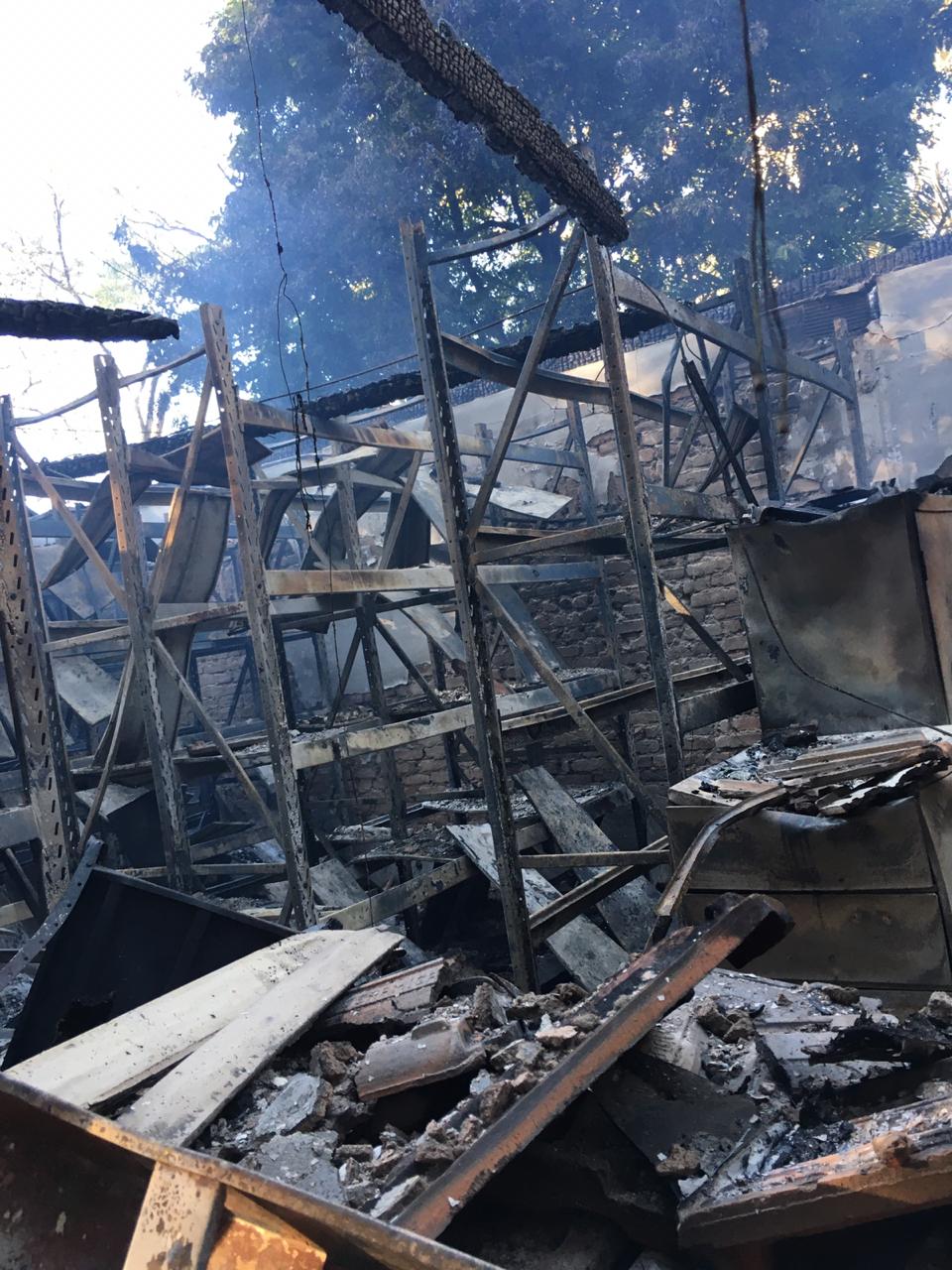 Museu de Histórias Natural da UFMG é atingido por fogo - Foto: Divulgação/Corpo de Bombeiros