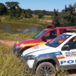 Corpos de dois pescadores são localizados pelos Bombeiros, no Rio das Velhas, em Inimutaba - Foto: Divulgação/CBMMG