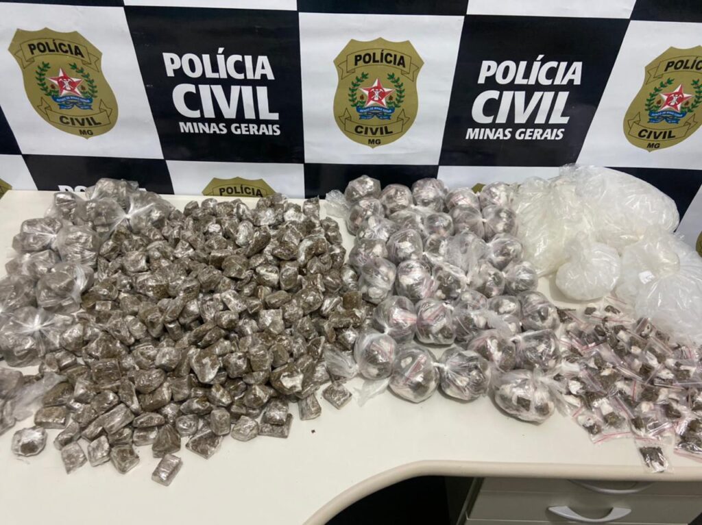 Polícia apreende vasta quantidade de maconha na região do Barreiro - Foto: Divulgação/PCMG