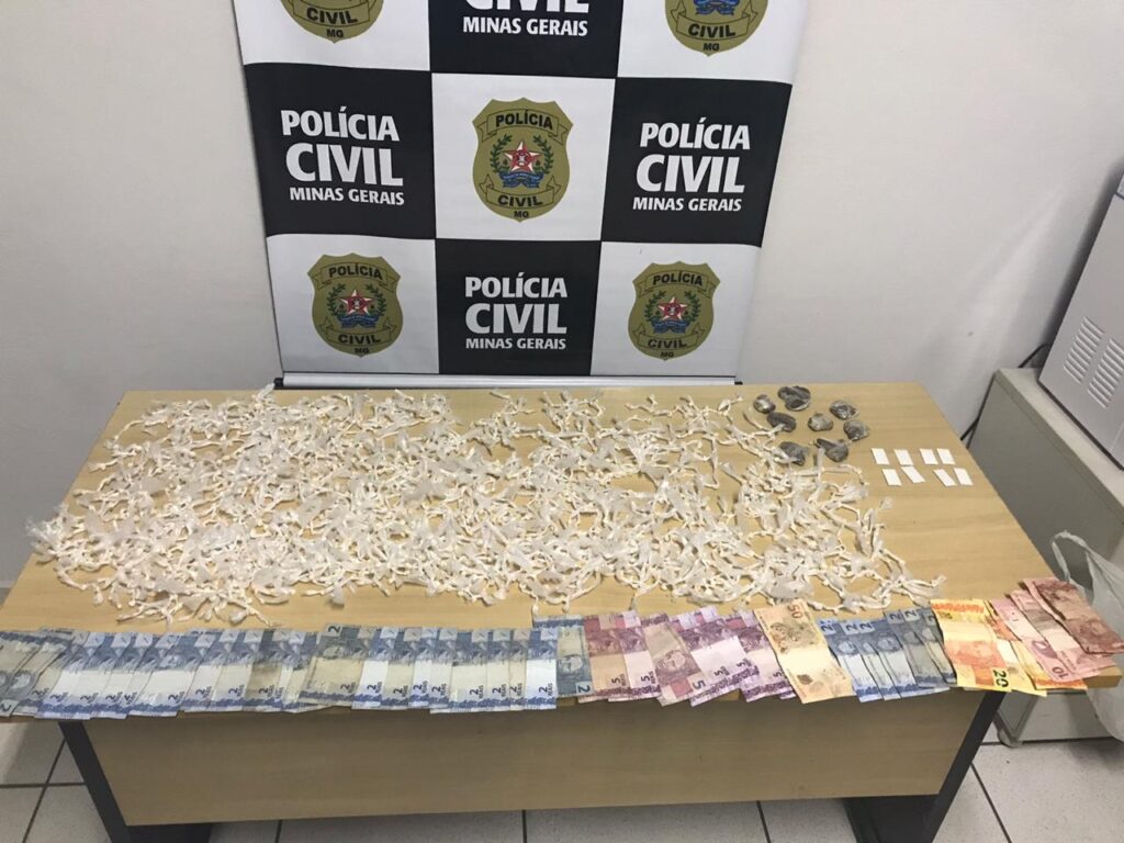 Polícia prende suspeito de tráfico de drogas em Nova Serrana - Foto: Divulgação/PCMG