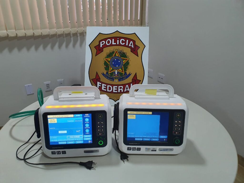 Respiradores recuperados pela polícia - Foto: Divulgação/PF