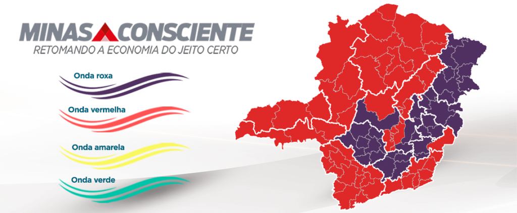 Macrorregiões Norte, Sul, Sudeste e Jequitinhonha avançam para onda vermelha do Minas Consciente - Foto: Divulgação