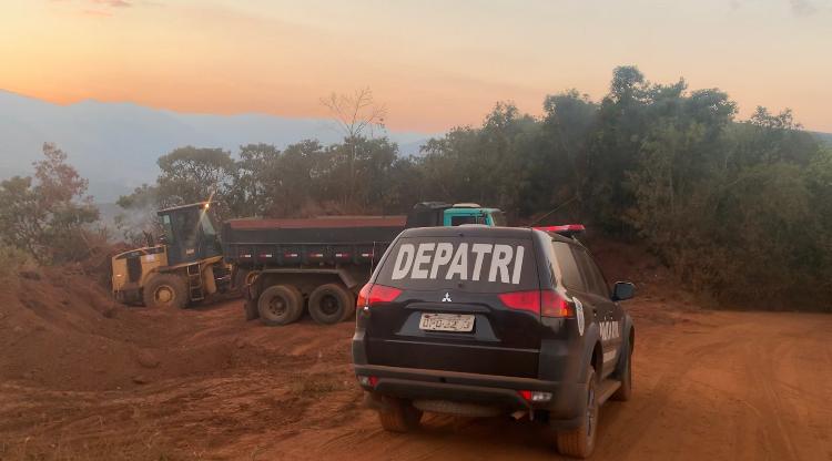 Polícia deflagra operação de combate à extração ilegal de minerais na Grande BH - Foto: Divulgação/PCMG