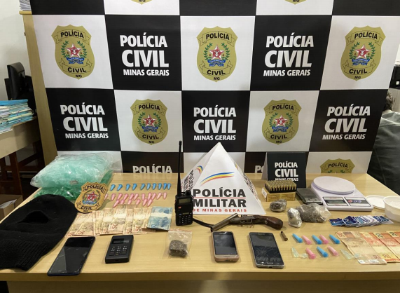 Polícia realiza operação de combate ao tráfico de drogas em Três Pontas - Foto: Divulgação/PCMG