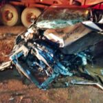 Quatro pessoas ficam feridas após acidente entre entre carro e carreta na MG-184, em Alterosa - Foto: Divulgação/Corpo de Bombeiros