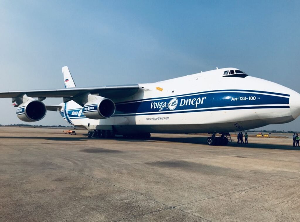 Segundo maior avião do mundo pousa em Confins - Foto: Anglo American/Divulgação