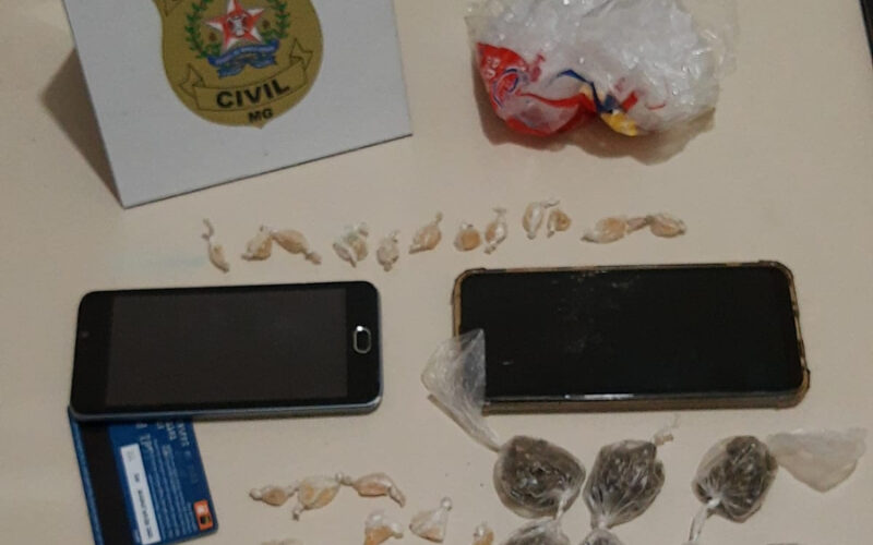 Duas mulheres são presas por tráfico de drogas em Resplendor - Foto: Divulgação/PCMG
