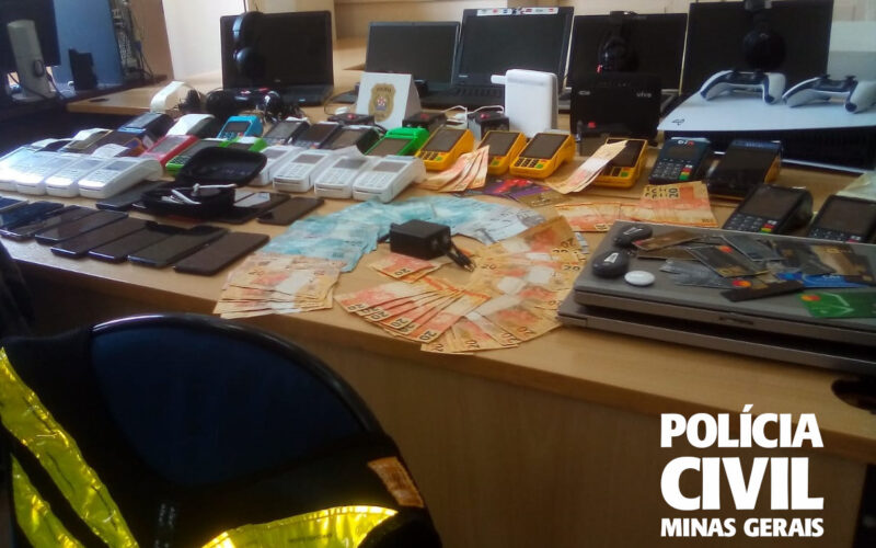 Polícia estoura central usada para golpe do motoboy em Belo Horizonte - Foto: Divulgação/PCMG