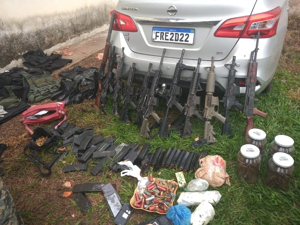 25 suspeitos de roubos a bancos são mortos durante troca de tiros com polícias em Varginha - Foto: Divulgação/Polícia Militar