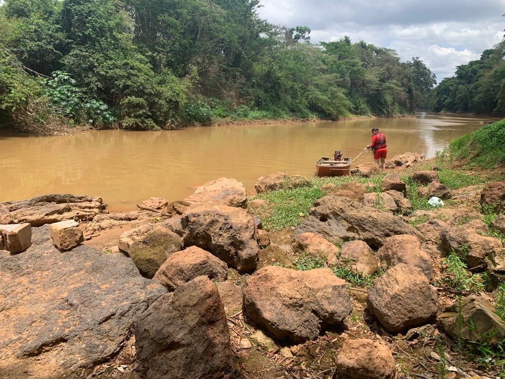 Bombeiros localiza corpo de homem que se afogou no Rio Paranaíba, em Patos de Minas - Foto: Divulgação/CBMMG