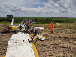 Piloto morre em queda de avião em fazenda de João Pinheiro - Foto: Divulgação/CBMMG