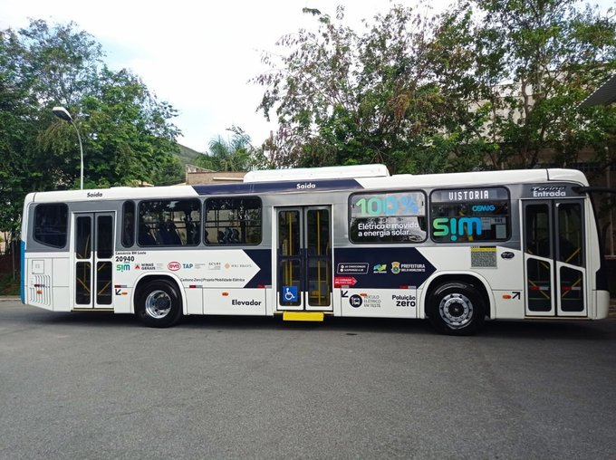 Belo Horizonte começa a testar ônibus elétrico - Foto: Divulgação/BHTrans