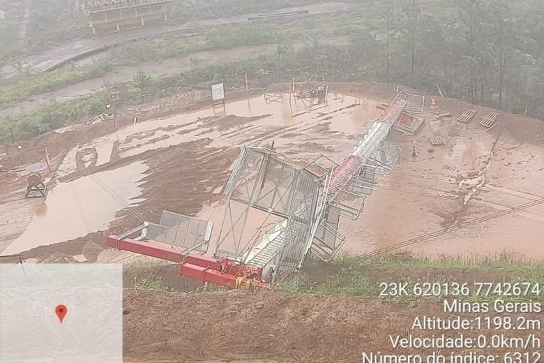 Estruturas de segurança de barragens da Vale desaba em Ouro Preto - Foto: Reprodução