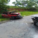 Colisão mata mulher e homem fica ferido na MG-260, em Cláudio - Foto: Divulgação/Samu