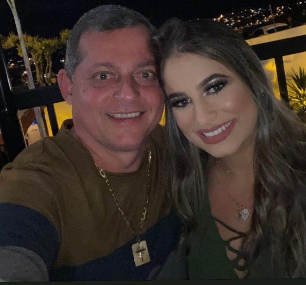 Policial militar reformado e ex-vereador Joel e a esposa Priscila - Foto: Reprodução/Redes sociais