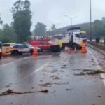 BR-040 em Nova Lima segue fechada após transbordamento da barragem da Mina do Pau Branco - Foto: Reprodução