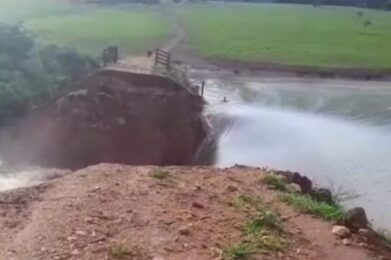 Rompimento de barragem com água em Ouro Fino preocupar moradores - Foto: Reprodução