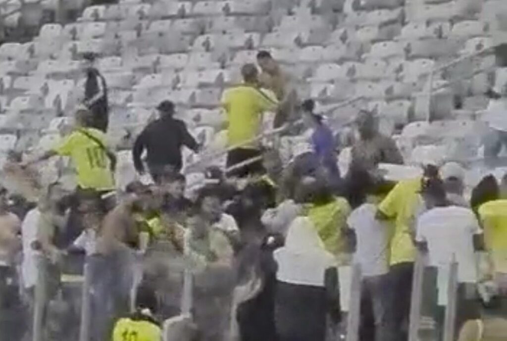 Quatro pessoas envolvidos em briga no jogo de Brasil x Paraguai tem prisão ratifica em flagrante - Foto: Reprodução