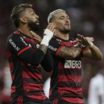 Gabriel e Arrascaeta do Flamengo - Foto: Givan de Souza/Flamengo