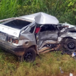 Homem morre e quatro pessoas ficam feridas após grave acidente na MG-179, em São João da Mata - Foto: Divulgação/Polícia Militar Rodoviária