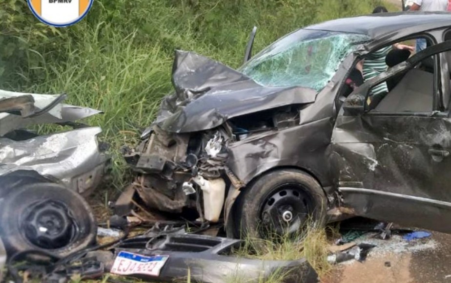 Homem morre e quatro pessoas ficam feridas após grave acidente na MG-179, em São João da Mata - Foto: Divulgação/Polícia Militar Rodoviária