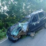 Acidente mata mulher e filhos mortos na MGC-135, em Itacarambi, no Norte de Minas - Foto: Divulgação/Polícia Militar Rodoviária