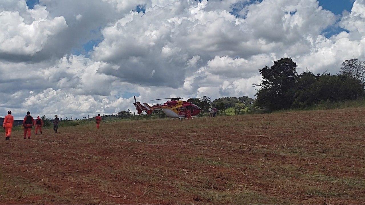 Homem morre prensado por máquina ensiladeira em Belo Vale - Foto: Divulgação/Corpo de Bombeiros