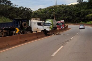 Congestionamento no BR-381, em Igarapé, causado carreta chega a 5km - Foto: Reprodução/Redes Sociais