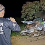 Enfermeira morre após carro cair de barranco em rodovia que liga Ibiraci ao Povoado de Lages - Foto: Hélder Almeida