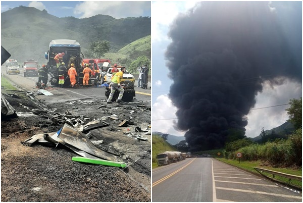 Greve acidente deixa ao menos uma pessoa morta na BR-267, em Poços de Caldas - Foto: Reprodução