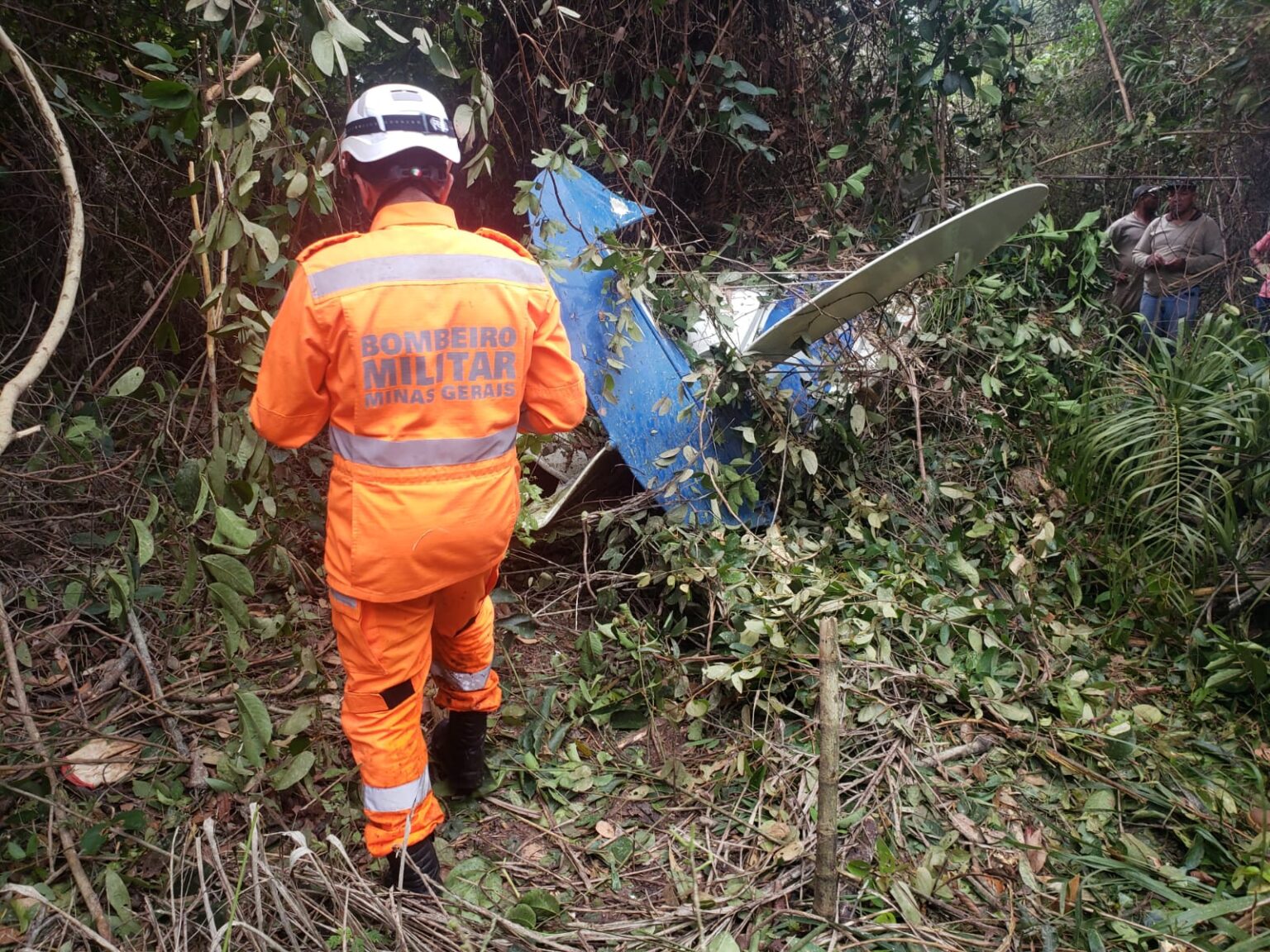 Piloto morre após queda de aeronave em Brasilândia de Minas - Foto: Divulgação/CBMMG