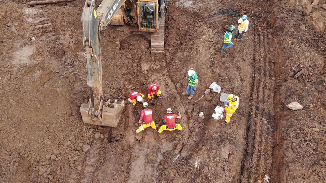 Bombeiros encontram ossada em área de busca em Brumadinho após mais três anos de tragédia - Foto: Divulgação/CBMMG