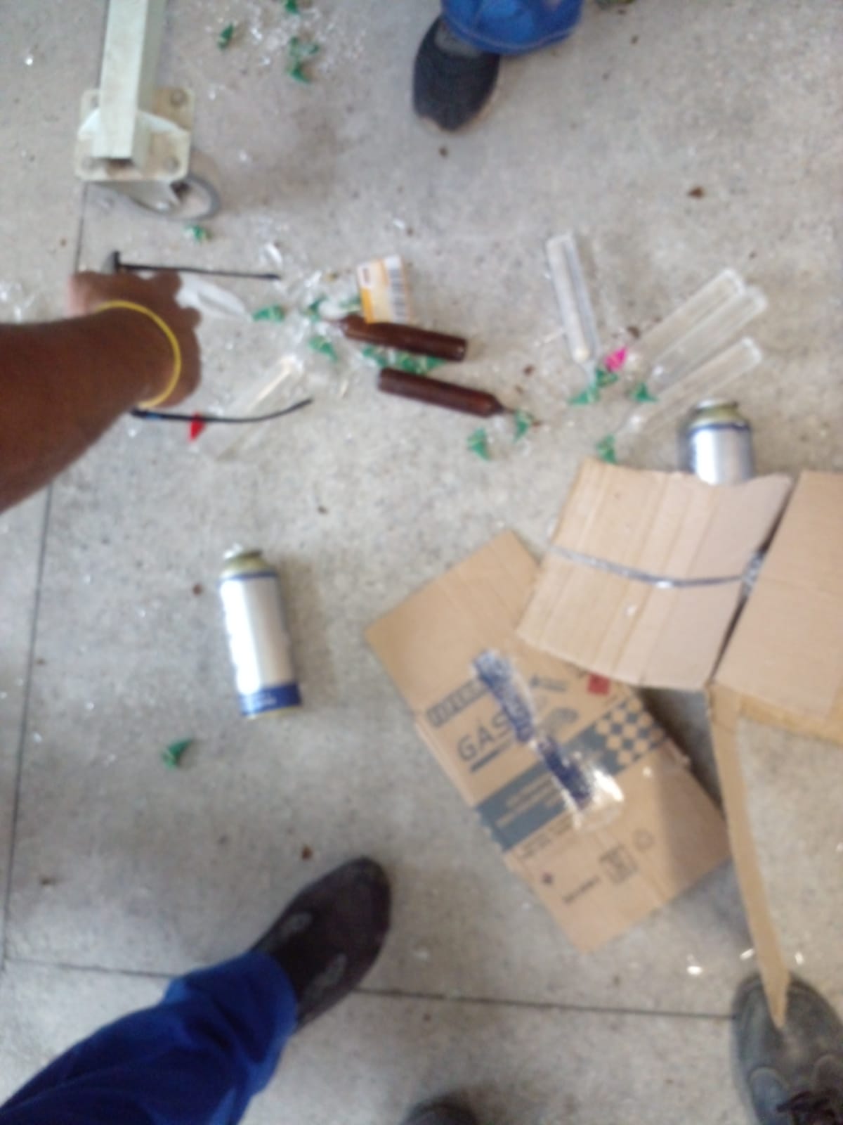 Caixa com produtos químicos explodem em centro de distribuição dos Correios, em Ribeirão das Neves - Foto: Divulgação/CBMMG