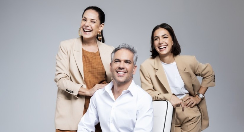 João Tezza, Carolina Ferraz e Valentina Cohen estão na capa da Revista Portfólio