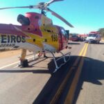 Mãe e filha morrem em grave acidente na BR-135, em Engenheiro Navarro - Foto: Divulgação/Corpo de Bombeiros