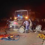 Motorista fica ferido após carro bater de frente com caminhão na BR-494, em Itapecerica - Foto: Reprodução/Redes Sociais