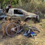 Três ciclistas são atropelados em acidente e ficam gravemente feridas na LMG-760, entre Timóteo e Marliéria - Foto: Divulgação/CBMMG