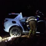 Dois jovens morrem após carro capotar em acidente na LMG-850, entre Ubá e Rodeiro - Foto: Divulgação/CBMMG