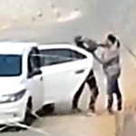 Motorista de aplicativo tem braço quebrado durante assalto de criminosos no bairro Castanheiras, em Santa Luzia - Foto: Reprodução