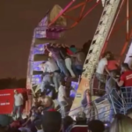 Brinquedo de parque da Expomonte 'trava' e deixa feridos em Monte Carmelo, no Triângulo Mineiro - Foto: Reprodução/Redes Sociais