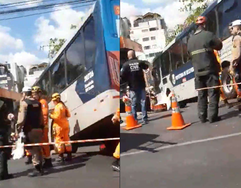 Mulher morre atropelada por ônibus na Avenida Cristiano Machado, em Belo Horizonte - Foto: Reprodução/Redes Sociais