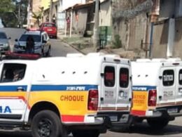 Homem é morto a tiros no bairro Lindéia, em Belo Horizonte - Foto: Divulgação/PMMG