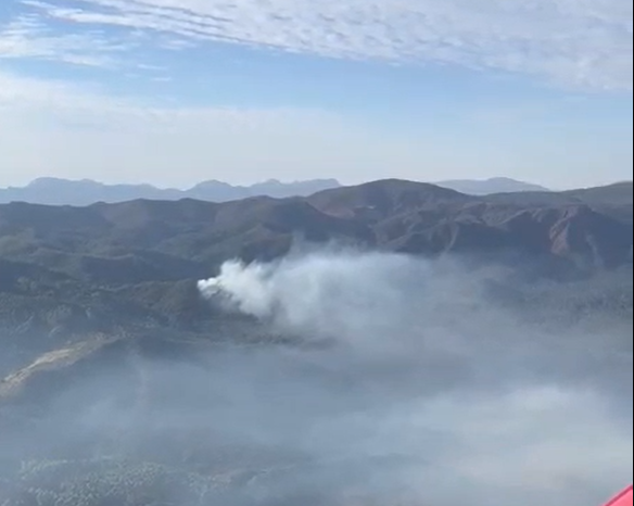 Incêndio consome mata da Serra do Gandarela em Nova Lima - Foto: Divulgação/CBMMG